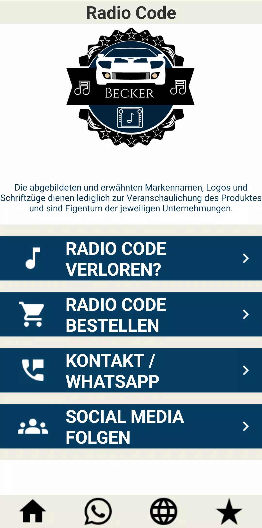 Radio code for Becker APK for Android Download