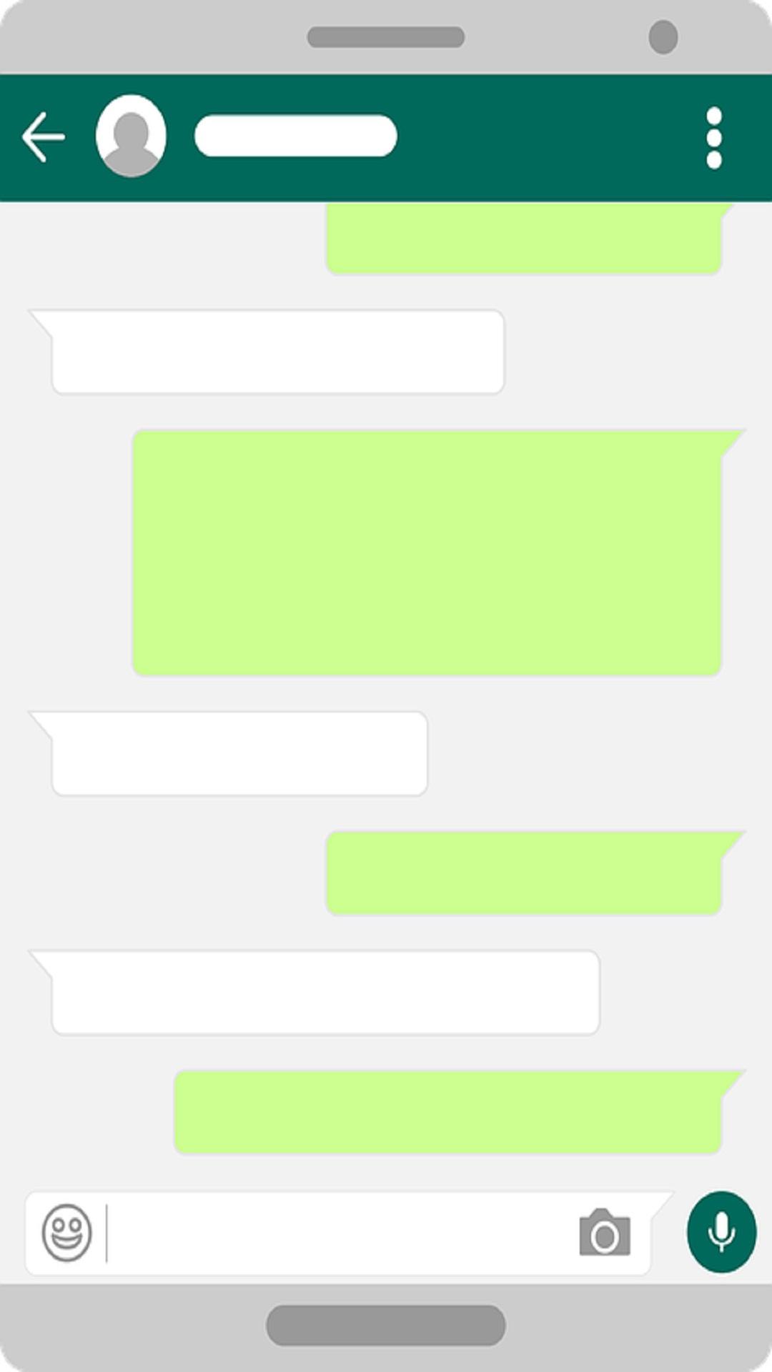 Шаблон переписки в WHATSAPP