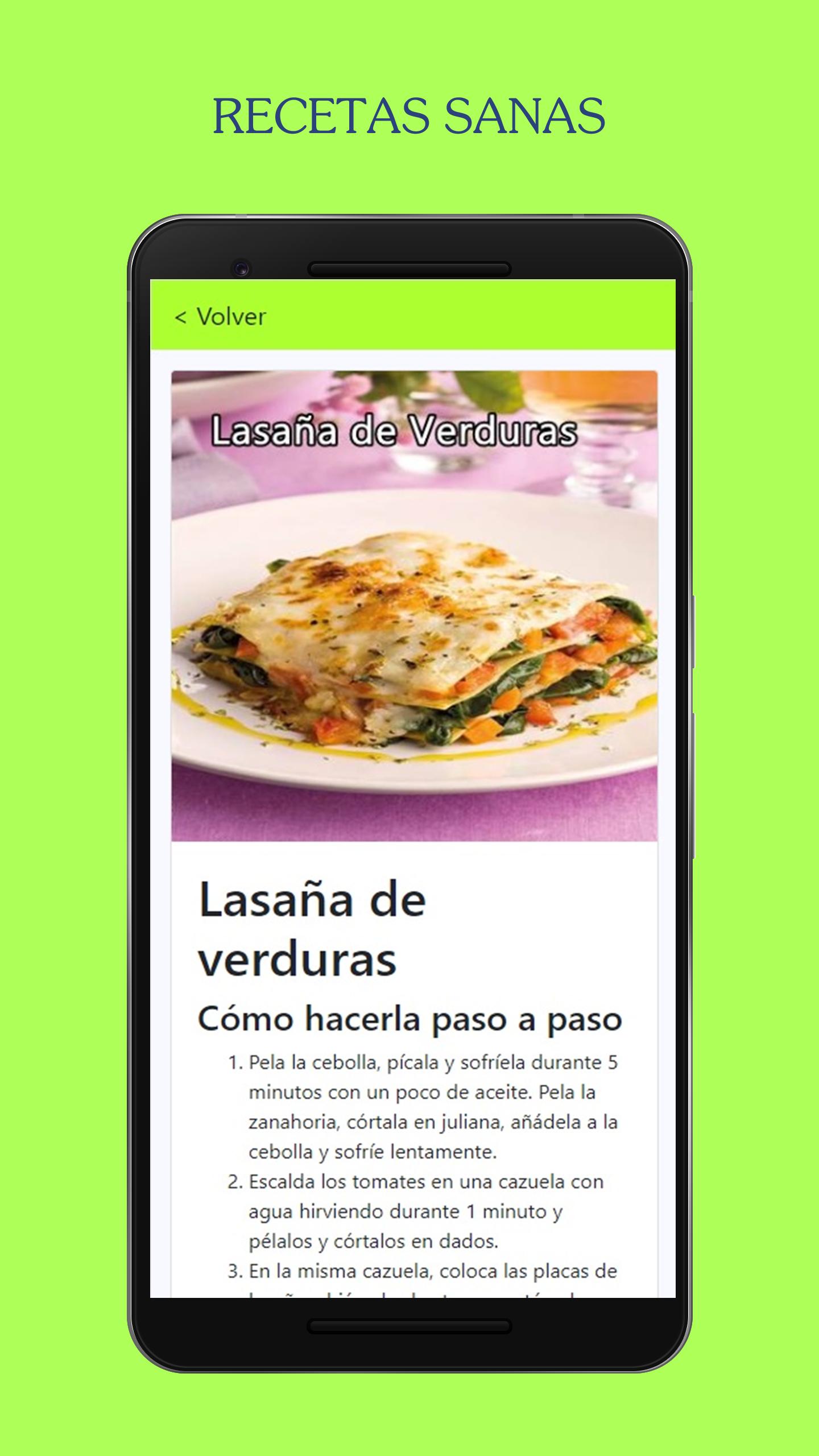 Descarga de APK de Recetas Vegetarianas Veganas Fácil en Español para  Android