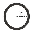 Geometry math calculator icon