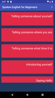 Spoken English for Beginners الملصق