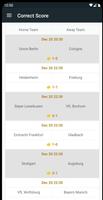 Correct Score Prediction Screenshot 1