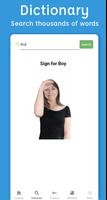 Sign Language ASL Pocket Sign captura de pantalla 2