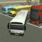 roi de stationnement de bus icône