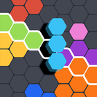 Roi bloc hexagone icône