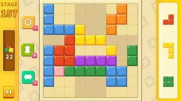 Block Cross Puzzle Plakat