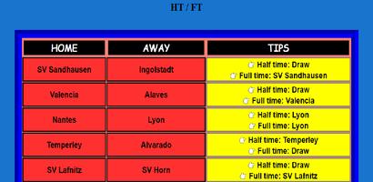 Half Time / Full Time Tips Pro Affiche