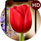 آیکون‌ Tulip Flower Clock Live Wallpaper-HD Flower Themes