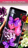 برنامه‌نما Tulip Flower Clock Live Wallpaper-HD Flower Themes عکس از صفحه