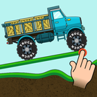 Hill Climb Truck : Road Draw icône