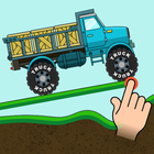 Hill Climb Truck : Road Draw आइकन