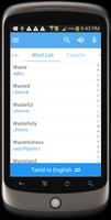 Tamil Dictionary capture d'écran 1