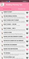 Wedding Planning Tips captura de pantalla 1