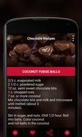 Chocolate Recipes capture d'écran 3