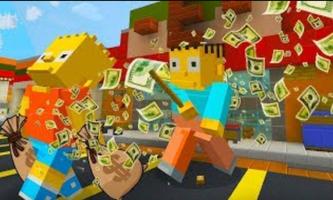 The Simpsons hid and run Mod For Minecraft PE Poster