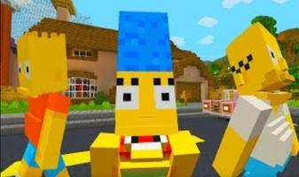 The Simpsons hid and run Mod For Minecraft PE captura de pantalla 2