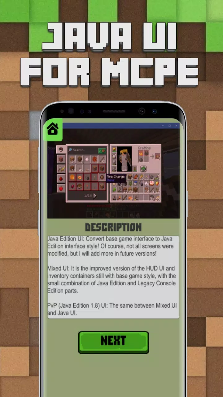 Java Edition UI for Minecraft para Android - Download