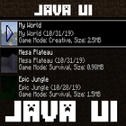 Java UI Mod Vanilla Deluxe Zeichen