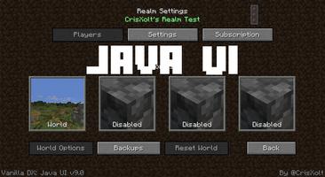 2 Schermata Java UI Mod Vanilla Deluxe