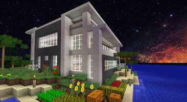 Modern House Map for MCPE Affiche