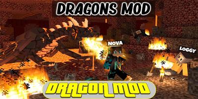 Dragon Mod for Minecraft الملصق
