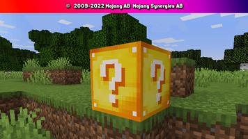 Lucky block for minecraft pe poster