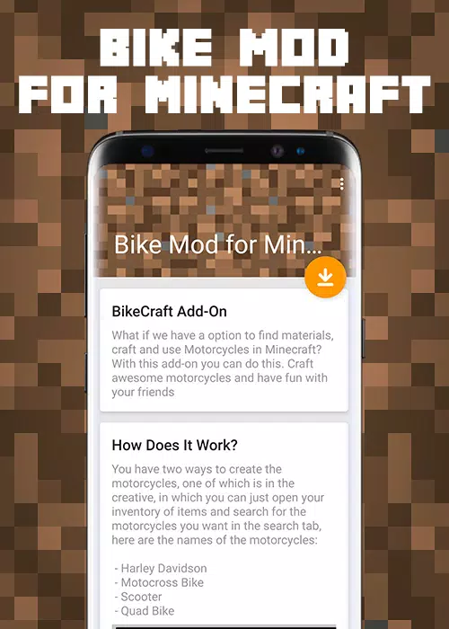 Bike Mod for Minecraft APK for Android Download