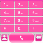 Icona THEME PINK GLASS FOR EXDIALER