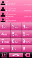 THEME FOR EXDIALER PINK GLASS screenshot 1