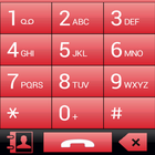 THEME FOR EXDIALER GLASS RED icône