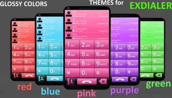 THEME FOR EXDIALER GLASS RED poster