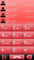 THEME FOR EXDIALER GLASS RED screenshot 1