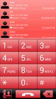 THEME FOR EXDIALER GLASS RED capture d'écran 1