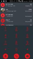 Dialer Theme Droid L Red drupe Poster