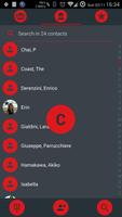Dialer Theme Droid L Red drupe captura de pantalla 2