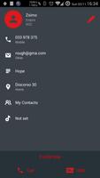 Dialer Theme Droid L Red drupe captura de pantalla 3