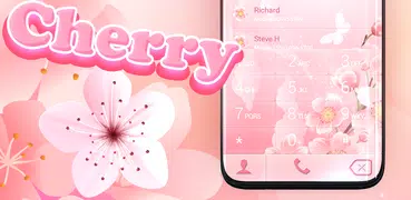 Cherry Flowers Pink Dialer