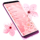 Cherry Flowers Pink Dialer icône