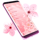 Cherry Flowers Pink Dialer-icoon