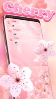 Cherry Flowers Pink Dialer-poster