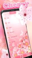 Cherry Flowers Pink Dialer capture d'écran 2