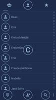 Dialer Theme Circle Blue drupe capture d'écran 1