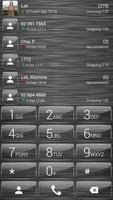 Dialer Theme Brushed Glass ảnh chụp màn hình 1