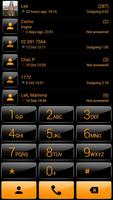 Dialer Theme G Black Orange Cartaz