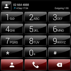 Theme for ExDialer GlossB Red icône