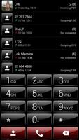 Theme for ExDialer GlossB Red Poster
