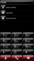 Theme for ExDialer GlossB Red capture d'écran 1
