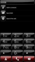 Theme for ExDialer GlossB Red captura de pantalla 1