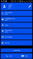 Dialer Theme Cards Blue drupe screenshot 3