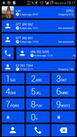 Dialer Theme Cards Blue drupe screenshot 1